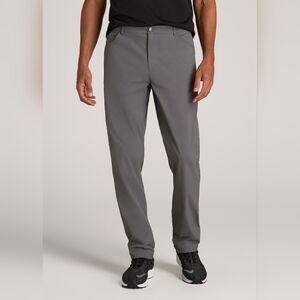 NWT Golf America Pants Mens 38/32 Gray 4way Stretch Water Resistant UPF-30